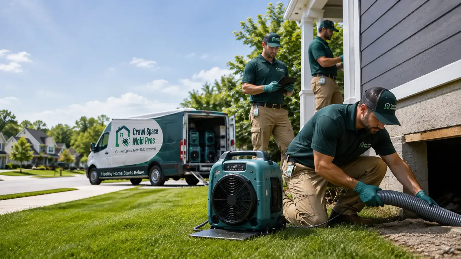 Crawl Space Mold Removal in New Vienna, OH